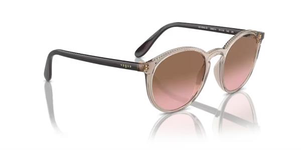 Vogue VO5544-SI 299014 Şeffaf Kahve Yuvarlak Kemik Kadın Güneş Gözlüğü