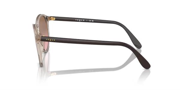 Vogue VO5544-SI 299014 Şeffaf Kahve Yuvarlak Kemik Kadın Güneş Gözlüğü