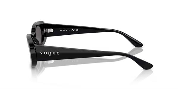 Vogue VO5582-S W44/87 Oval Siyah Kemik Kadın Güneş Gözlüğü
