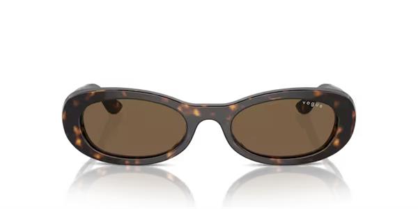 Vogue VO5582-S W65673 Oval Kemik Kahve Kadın Güneş Gözlüğü