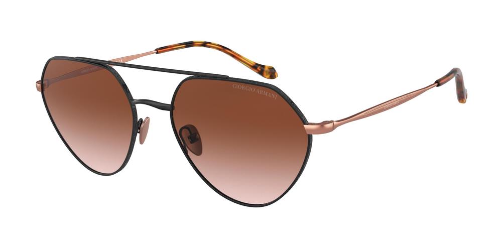 Giorgio Armani AR6111 3001/13 Siyah-Gold Metal Unisex Güneş Gözlüğü