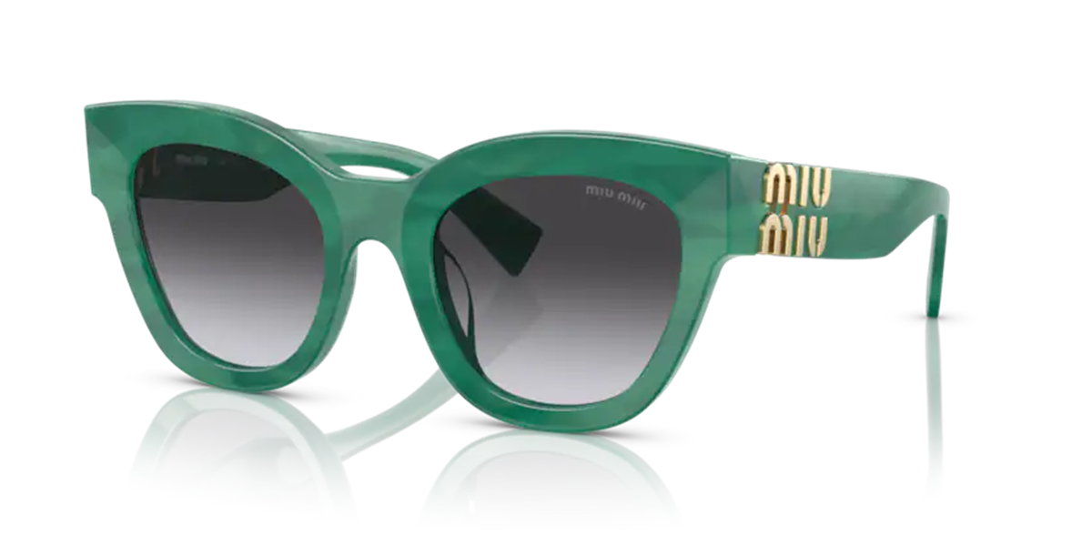 Miu Miu Smu 01y 15H-09S Yeşil Kemik Kadın Güneş Gözlüğü