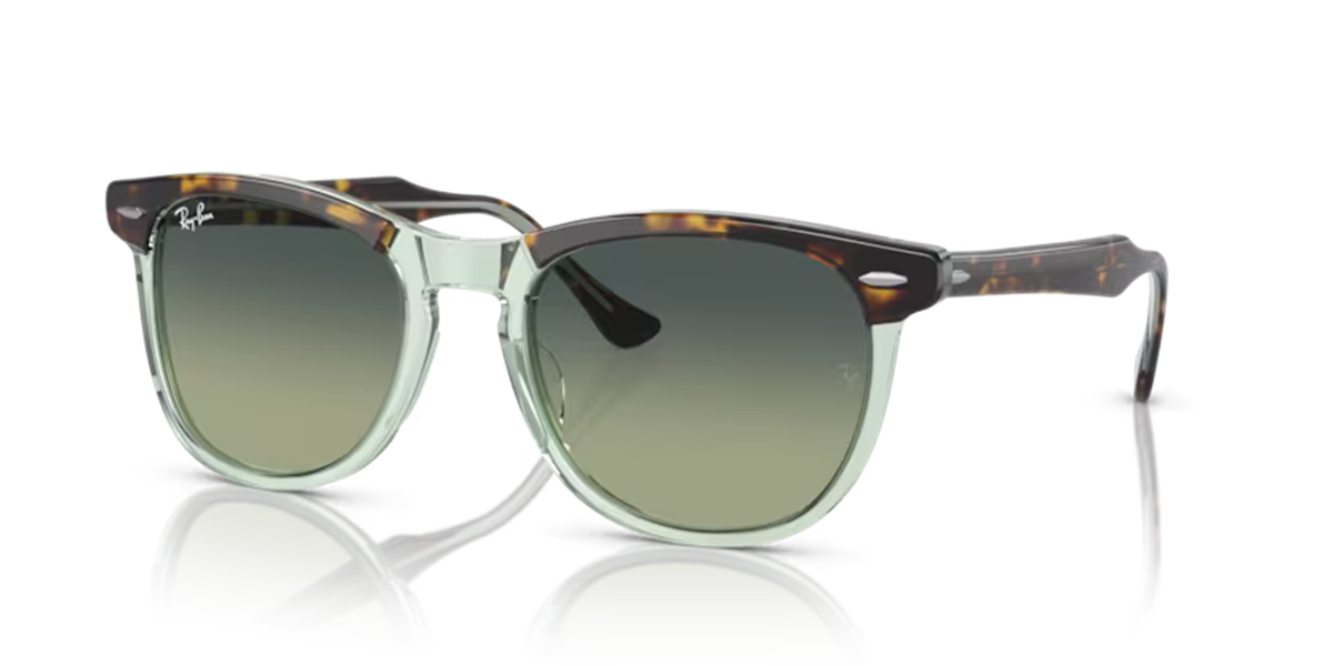Ray-Ban 2398 1376/BH Unisex Şeffaf Yeşil Kemik Güneş Gözlüğü 