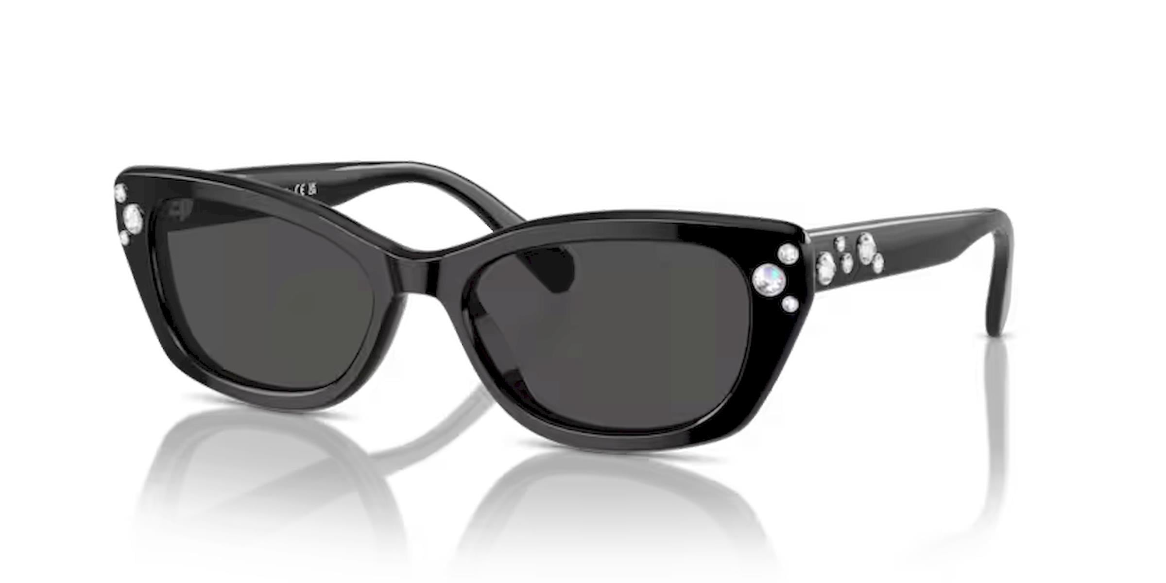 Swarovski SK6019 100187 Siyah Cat Eye Kemik Kadın Güneş Gözlüğü