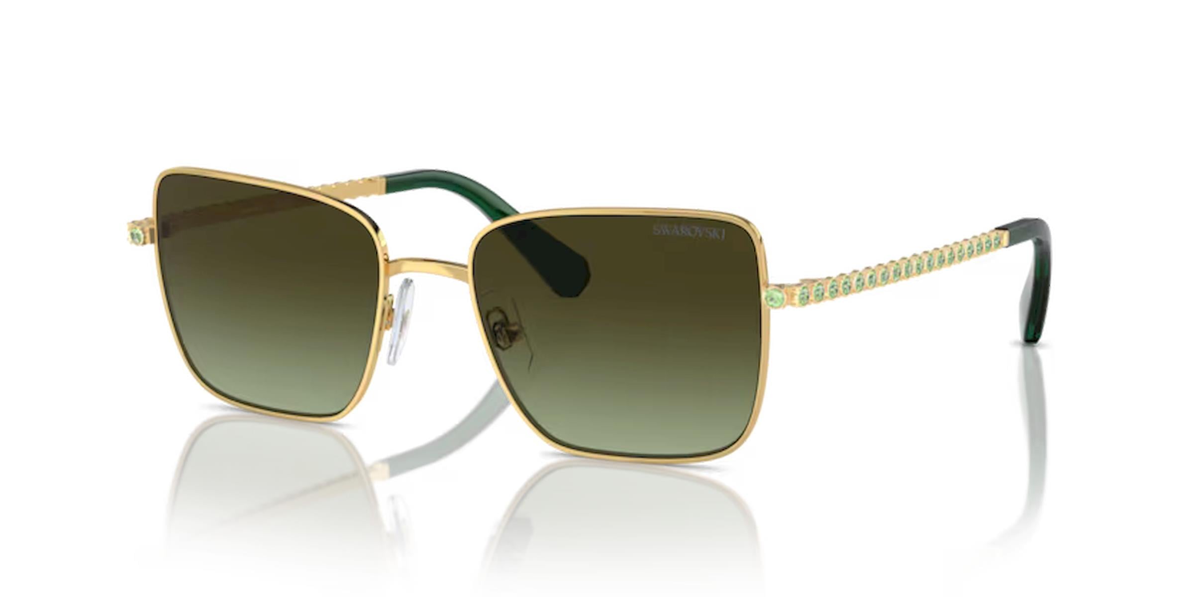 Swarovski SK7015 4004E8 Gold Metal Köşeli Kadın Güneş Gözlüğü