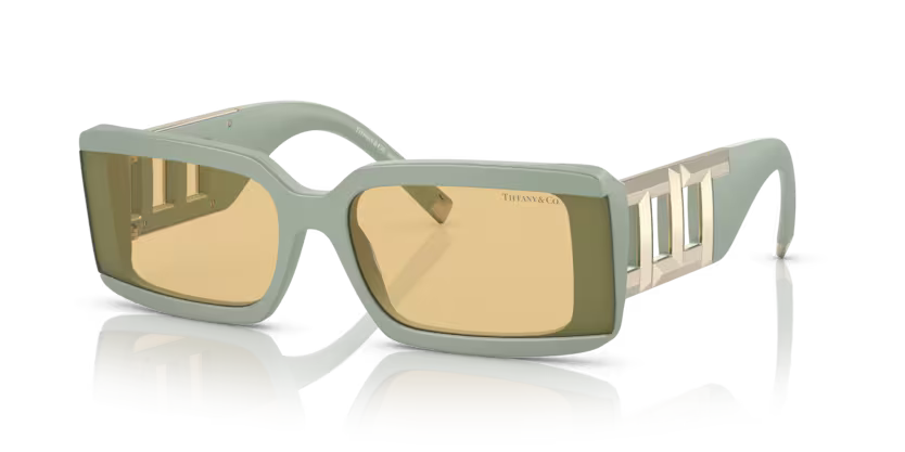 Tiffany & Co. TF4197 8365/8 Su Yeşili Köşeli Kemik Kadın Güneş Gözlüğü