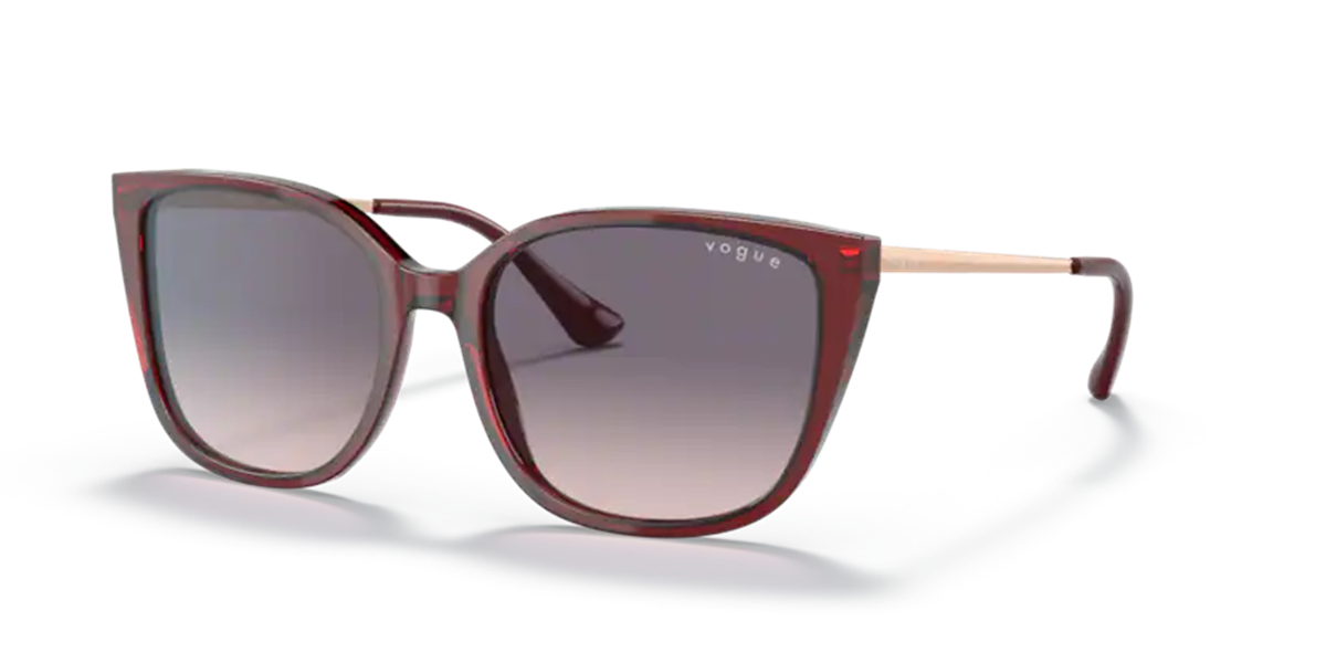 Vogue 5435-SI 225736 Kadın Bordo Kemik Güneş Gözlüğü