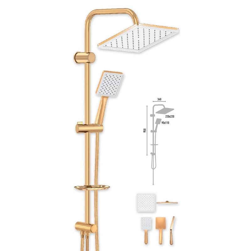 DM3353 - DUSCHELİNE HİLUX GOLD ROBOT DUŞ SETİ
