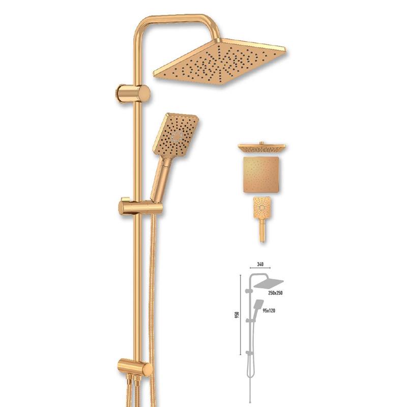DM3486 - DUSCHELİNE PERA GOLD ROBOT DUŞ SETİ