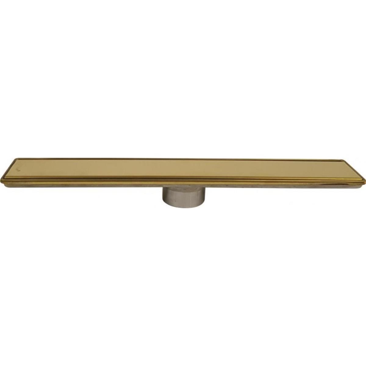 SUKAR LİNE 6 GOLD PLAİN IZGARA ÇELİK KASA DUŞ KANALI 40 CM