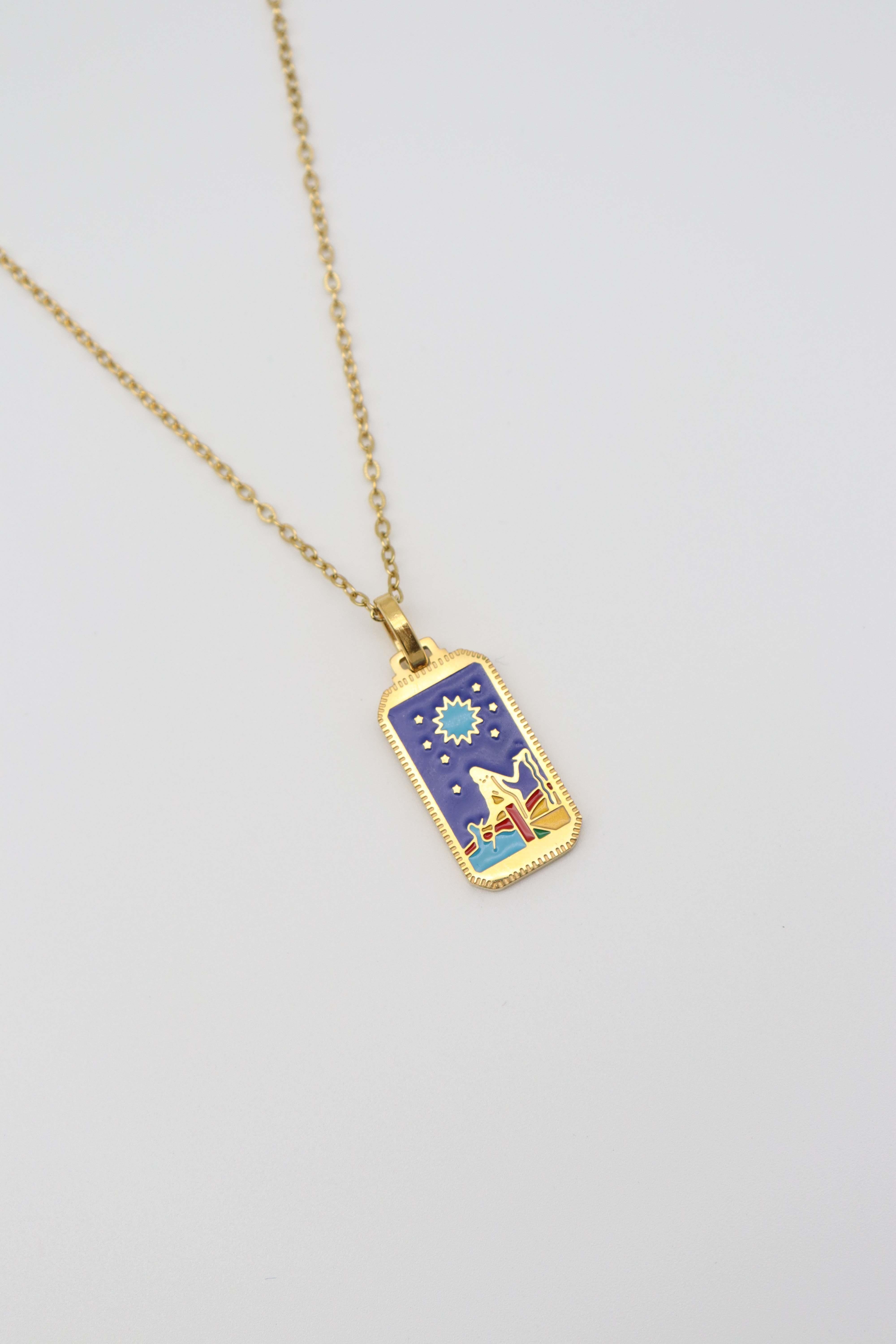 ÇELİK TAROT KOLYE (45CM)