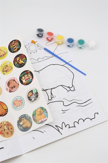 CAPY BARA STİCKER BOYAMA KİTABI