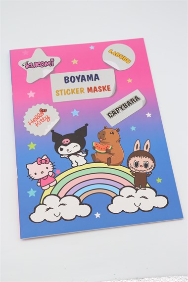 KUROMİ STİCKER BOYAMA KİTABI 