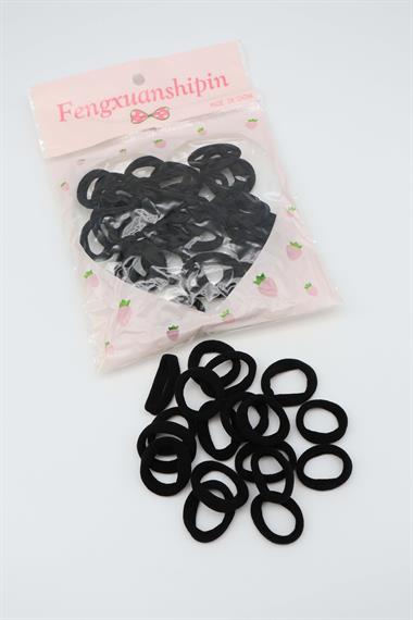 PAKET LASTİK TOKA SİYAH