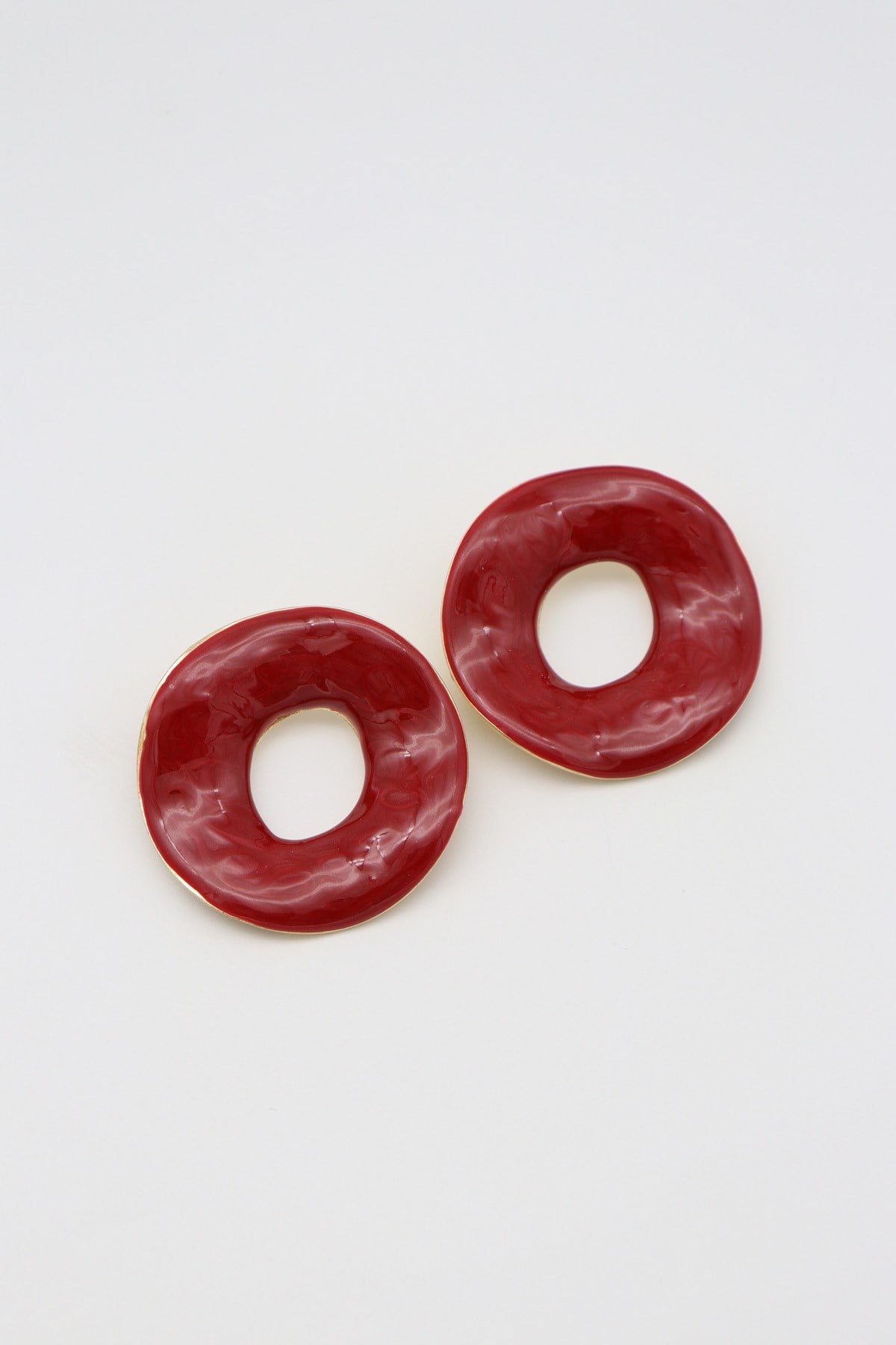 Bordo Disk Küpe