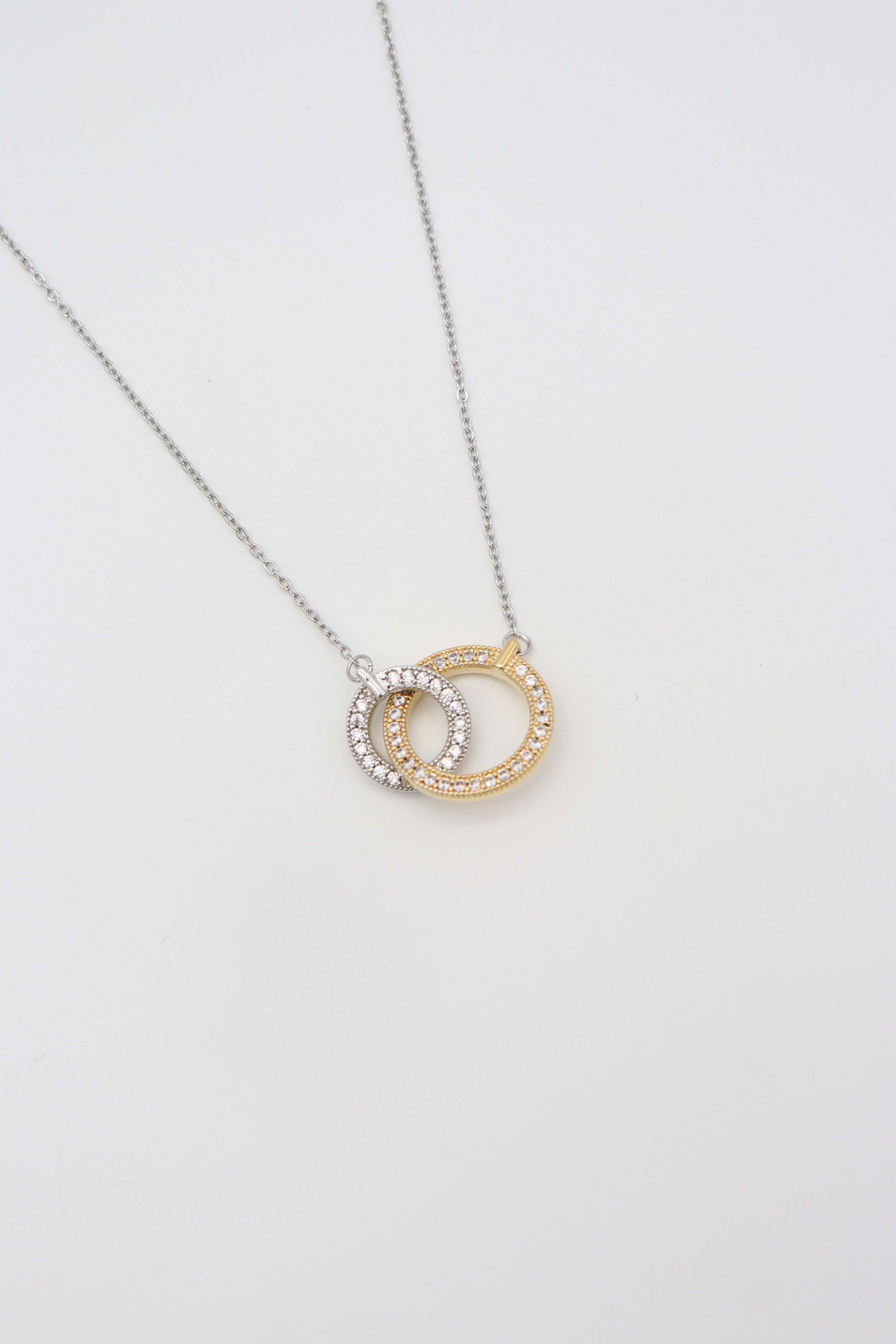 ÇELİK ÇİFT RENK KOLYE (45+5CM)