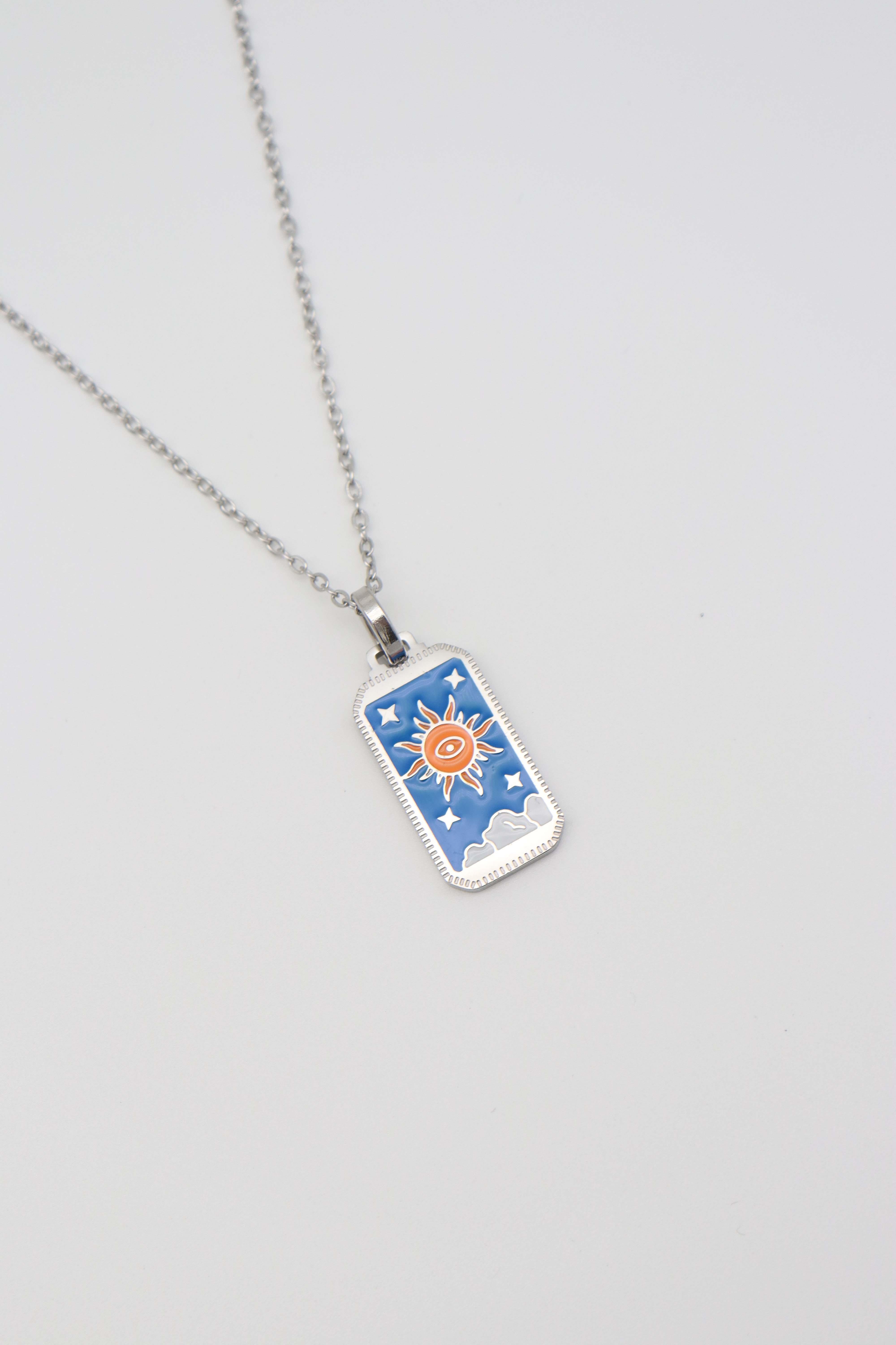ÇELİK TAROT KOLYE (45CM)