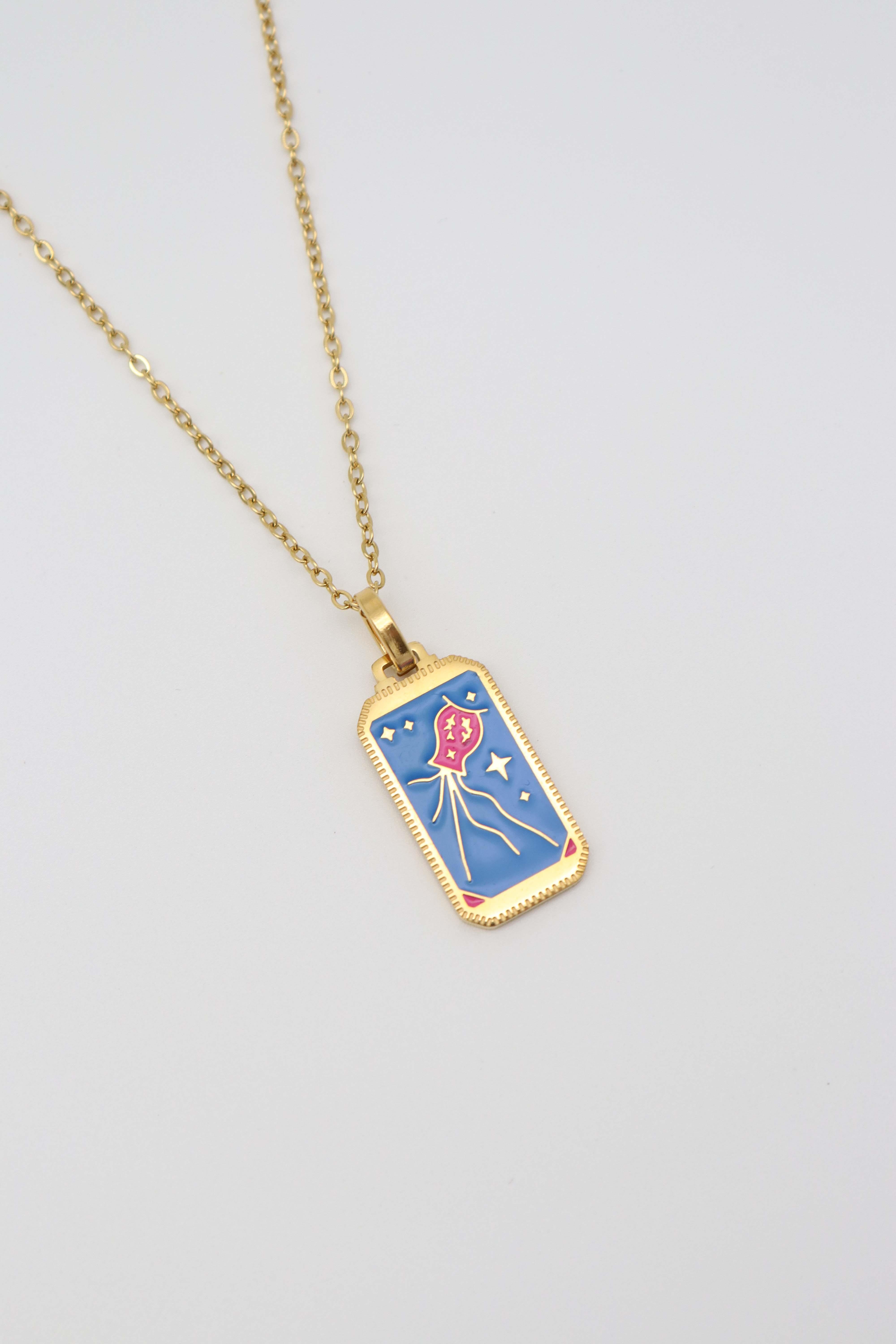 ÇELİK TAROT KOLYE (45CM)