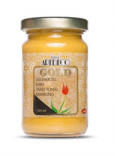 Artdeco Gold Ebru Boyası 105 ml. Altın