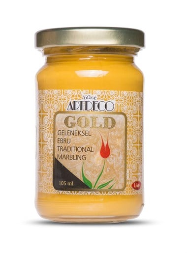 Artdeco Gold Ebru Boyası 105 ml. Oksit Sarı
