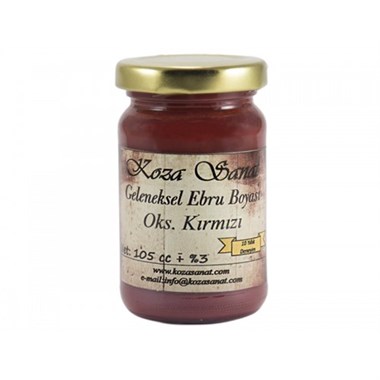 Koza Ezilmiş Ebru Boyası 105 ml Oksit Kırmızı