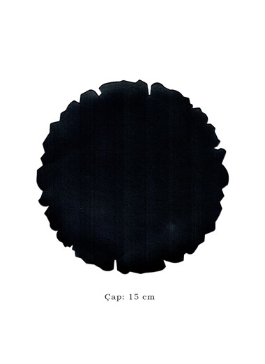 Tezhip ve Minyatür Kağıdı Siyah, Muhallebi (Nişasta) Aharlı Yuvarlak 15 cm