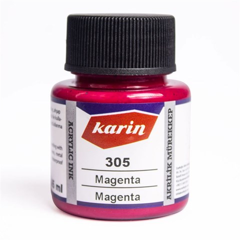 Karin Akrilik Mürekkep Magenta 45 ml