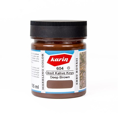 Karin Ebru Boyası 604 Oksit Kahve Koyu 105 ml