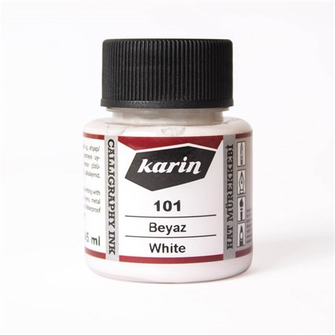Karin Hat Mürekkebi 101 Beyaz 45 ml