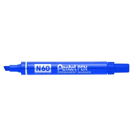Pentel Permanent Markör N60-C Kesik Uç Mavi