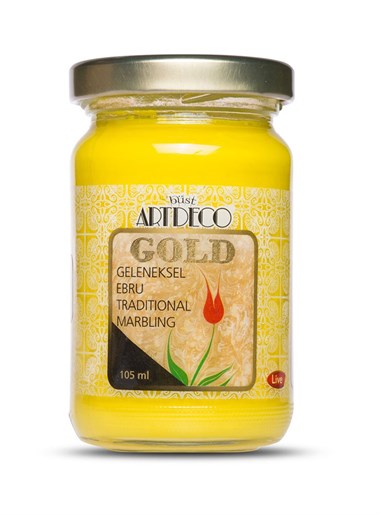 Artdeco Gold Ebru Boyası 105 ml. Sarı