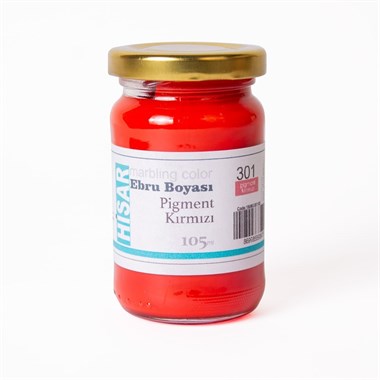 Hisar Ebru Boyası 301 Pigment Kırmızı 105 Cc