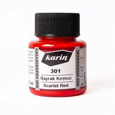 Karin Hat Mürekkebi 301 Kırmızı 45 ml