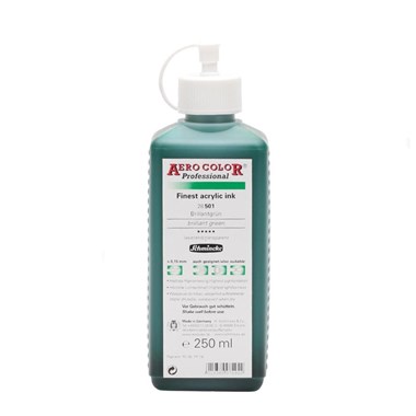 Schmincke Aero Color Akrilik Mürekkep 250 ml 501 Brilliant Green