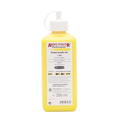 Schmincke Aero Color Akrilik Mürekkep 250 ml 201 Lemon Yellow