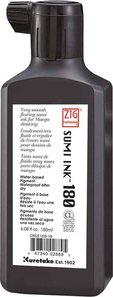 Zig Mangaka Sumi Mürekkep Siyah 180 ml. Cnce103-18
