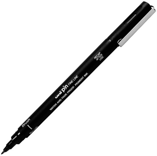 Uni-Ball Pin BR-200 Brush Fırça Uçlu Kalem Siyah