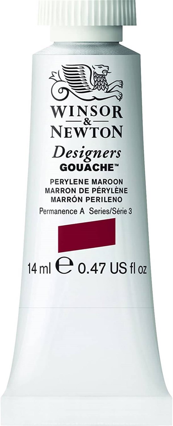 Winsor & Newton Designers Guaj Boya 14 ml Perylene Maroon 507