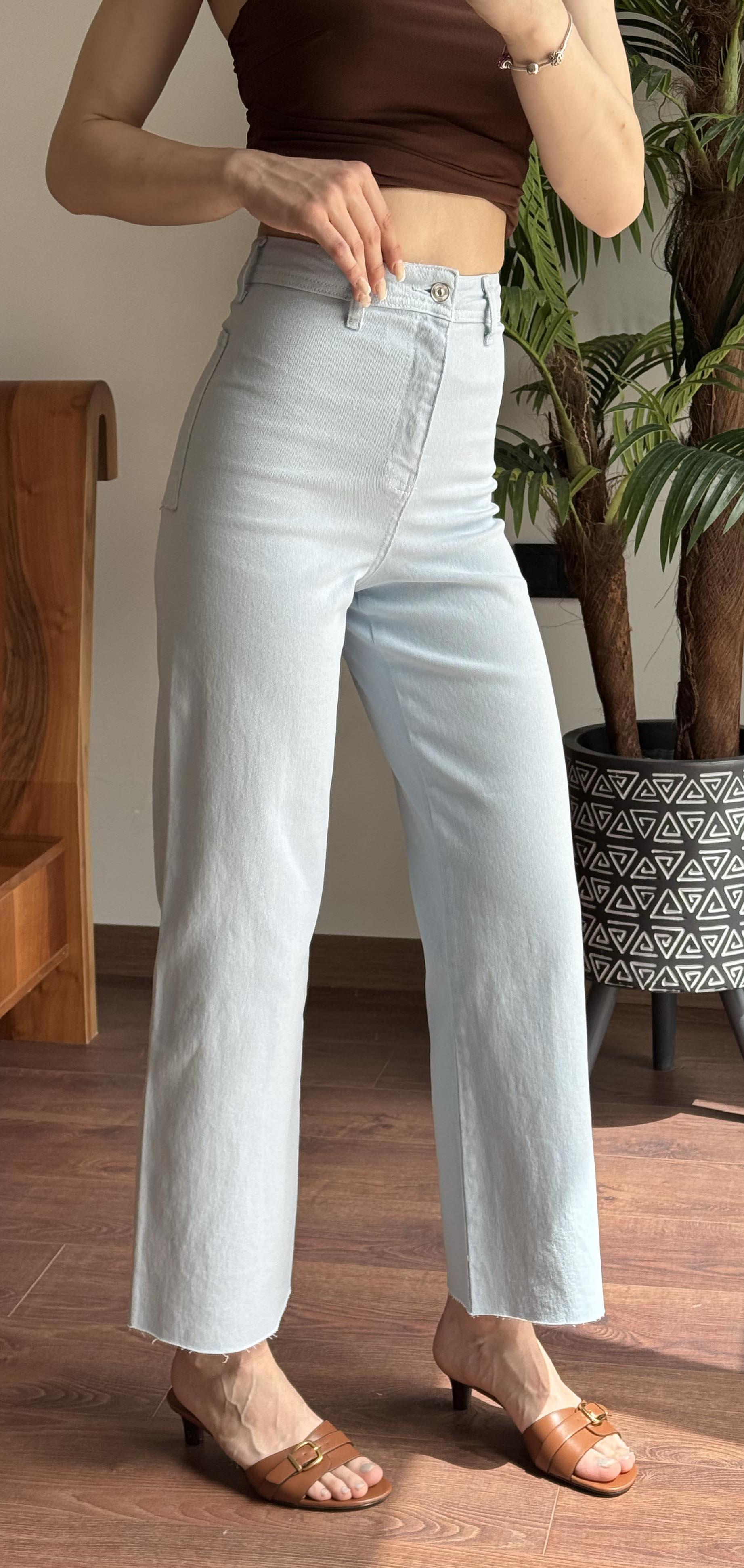 Bebe Mavisi Flare Pantolon