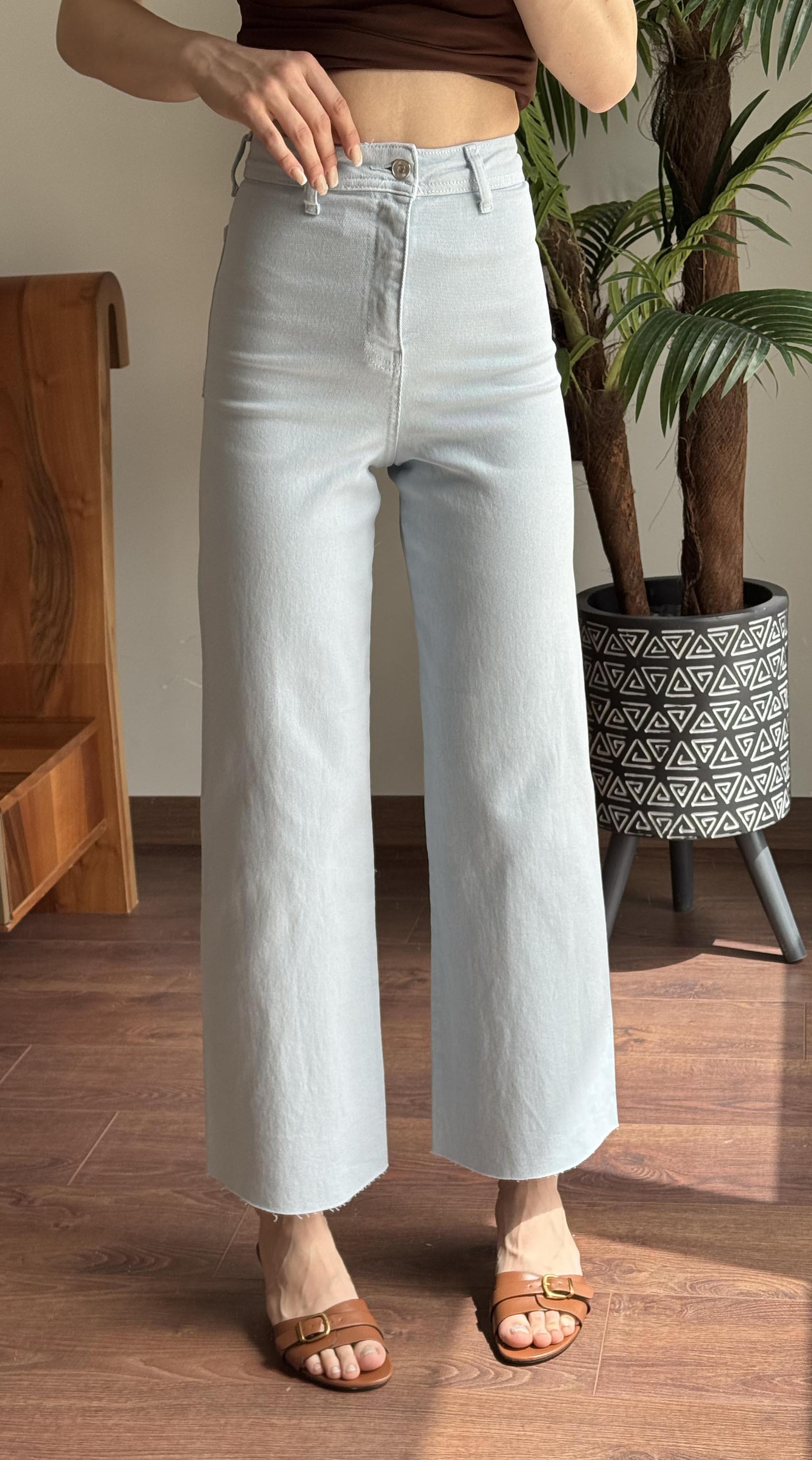 Bebe Mavisi Flare Pantolon
