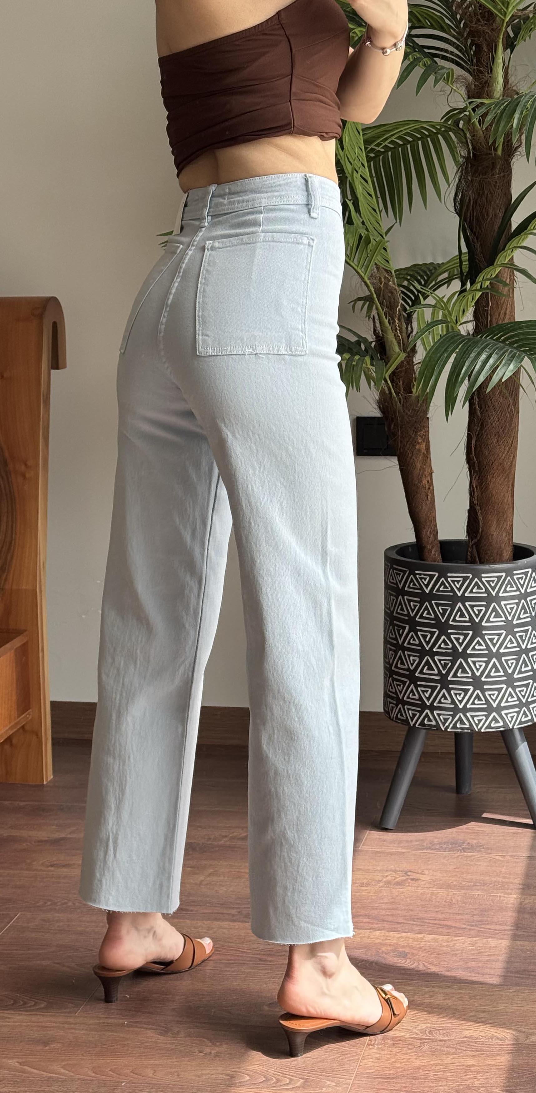 Bebe Mavisi Flare Pantolon
