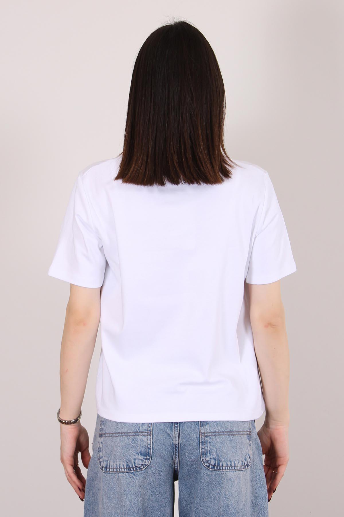 Beyaz Kısa Kol T Shirt