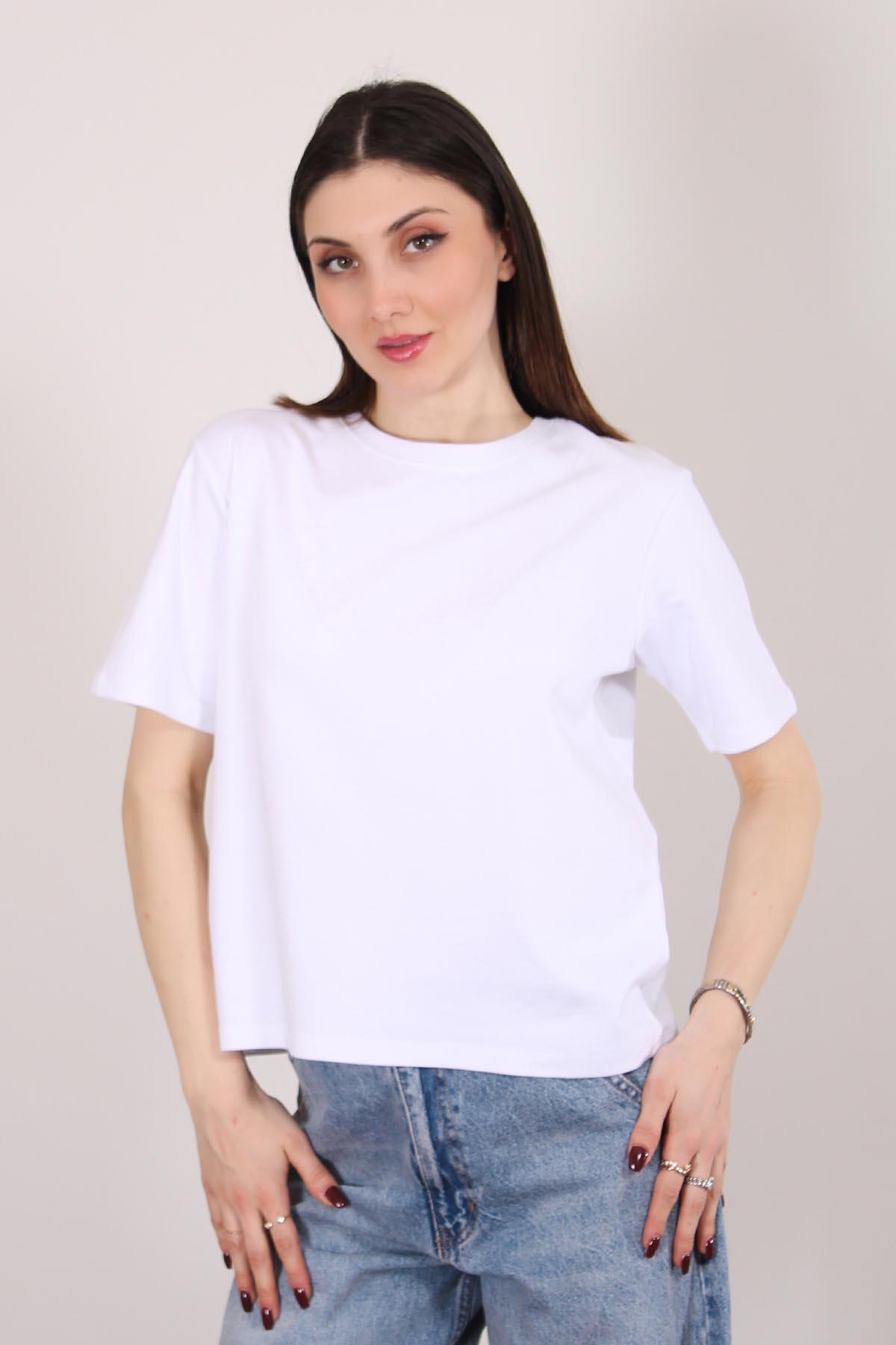 Beyaz Kısa Kol T Shirt
