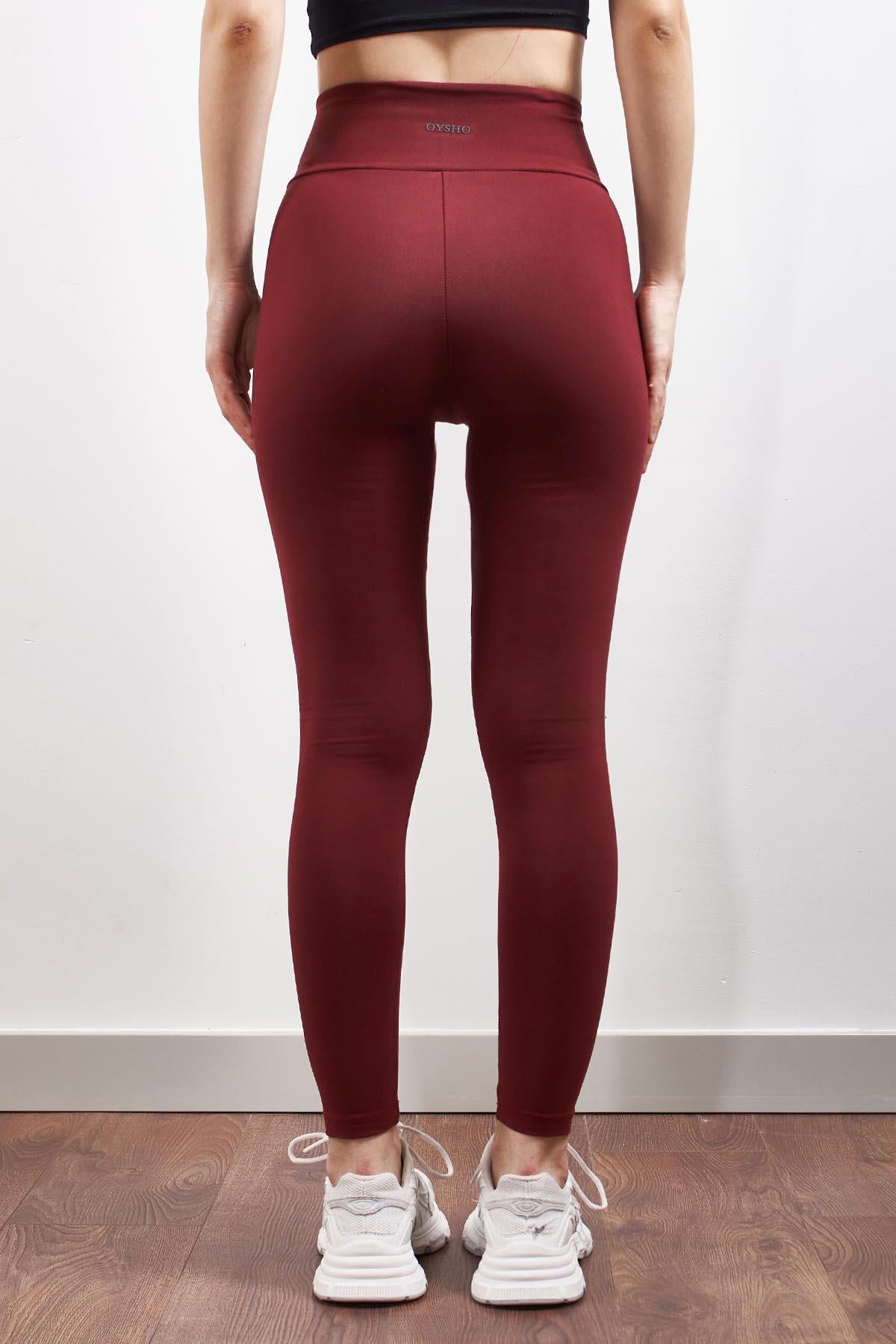 Bordo OYSH Comfortlux Ultra Esnek Toparlayıcı Modal Tayt