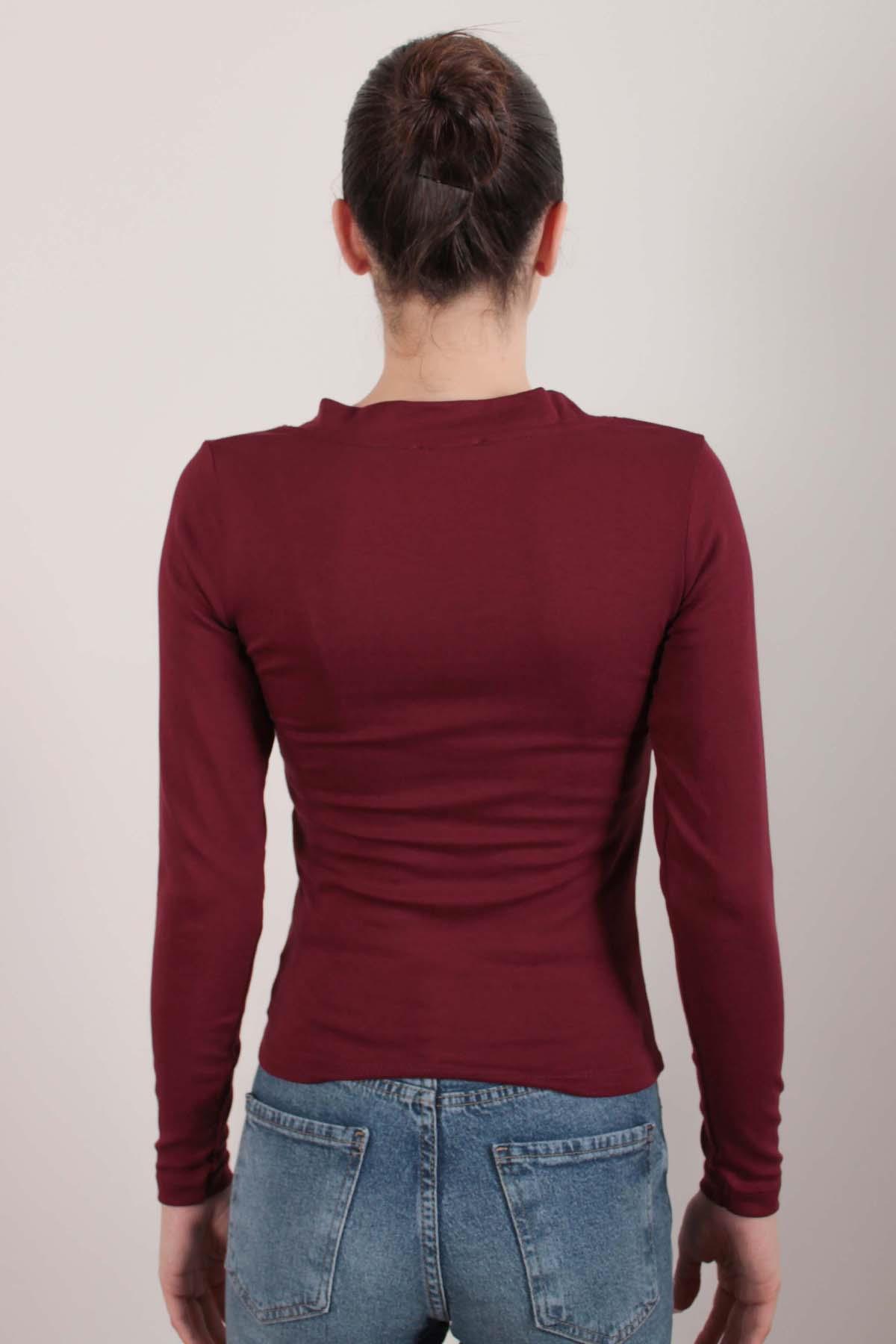 Bordo OYSH Soft Touch V Yaka Body