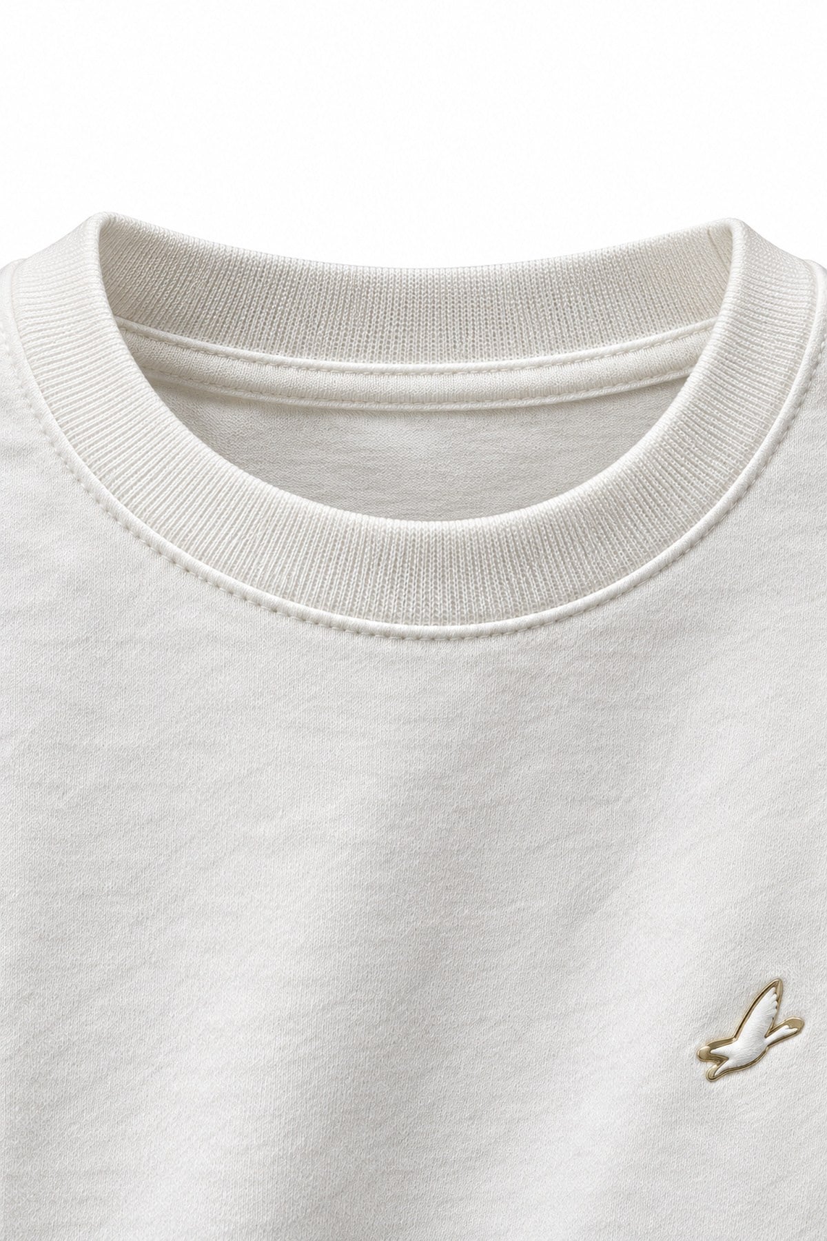 Ekru BYM Gold Kuş Logolu Uzunkollu Shirt