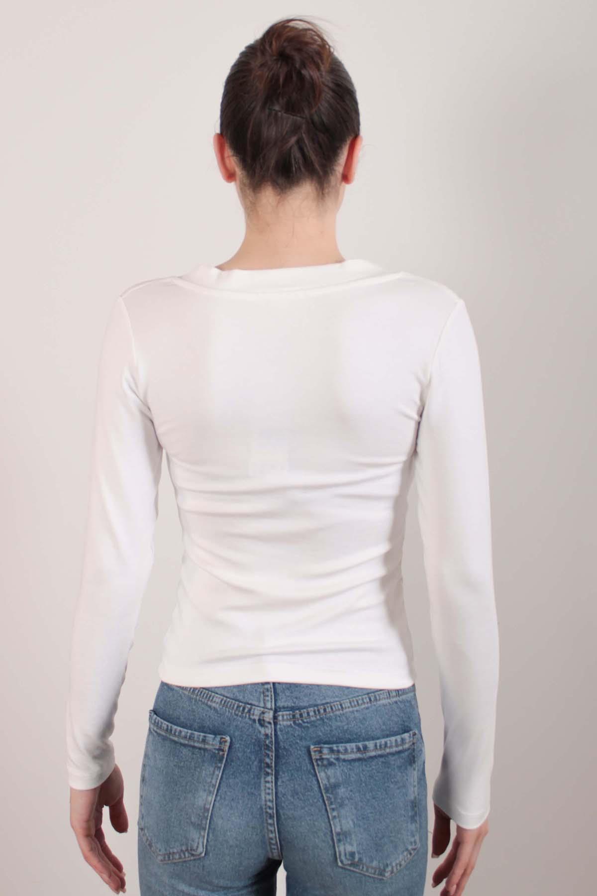 Ekru OYSH Soft Touch V Yaka Body