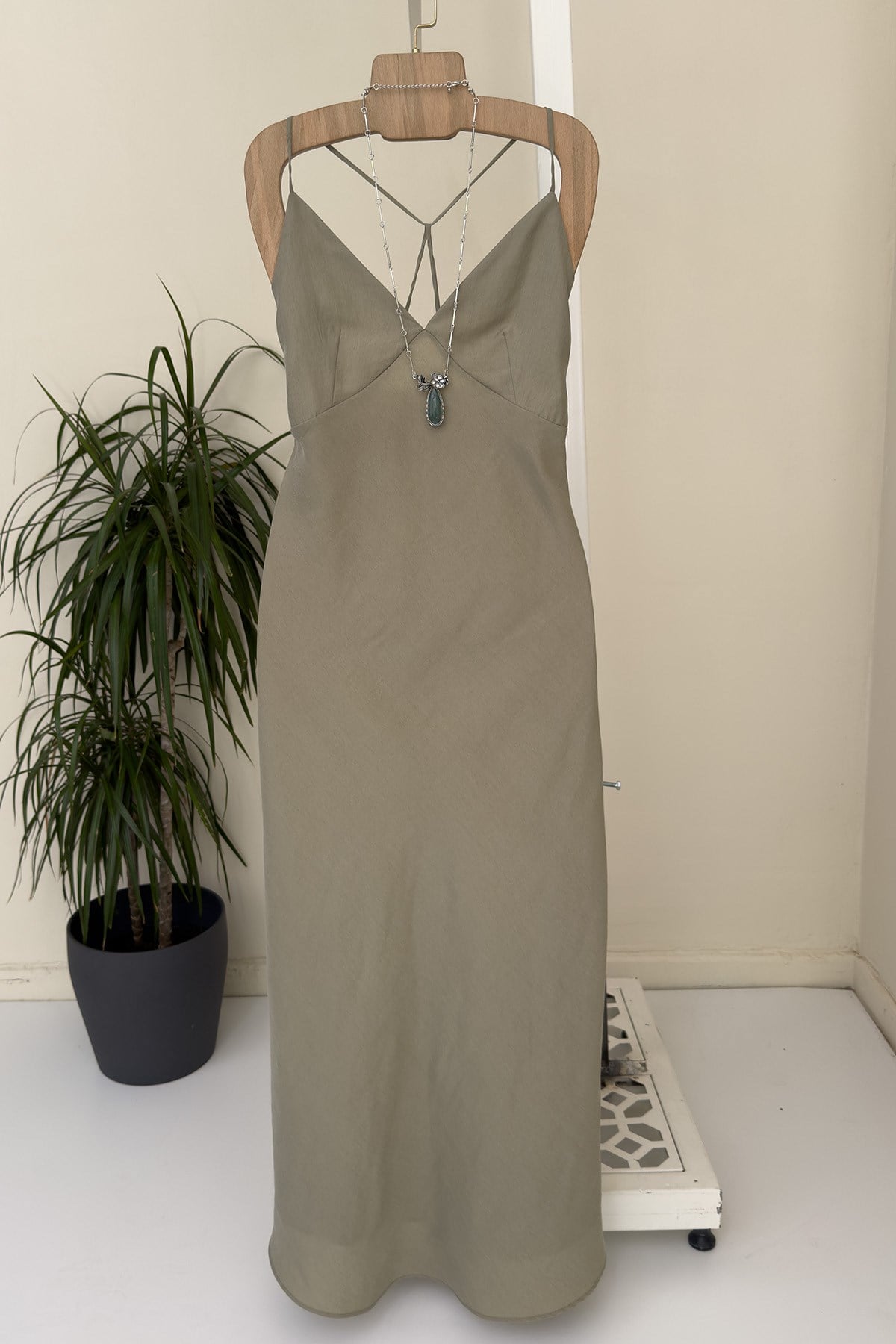 Haki Tencel Elbise
