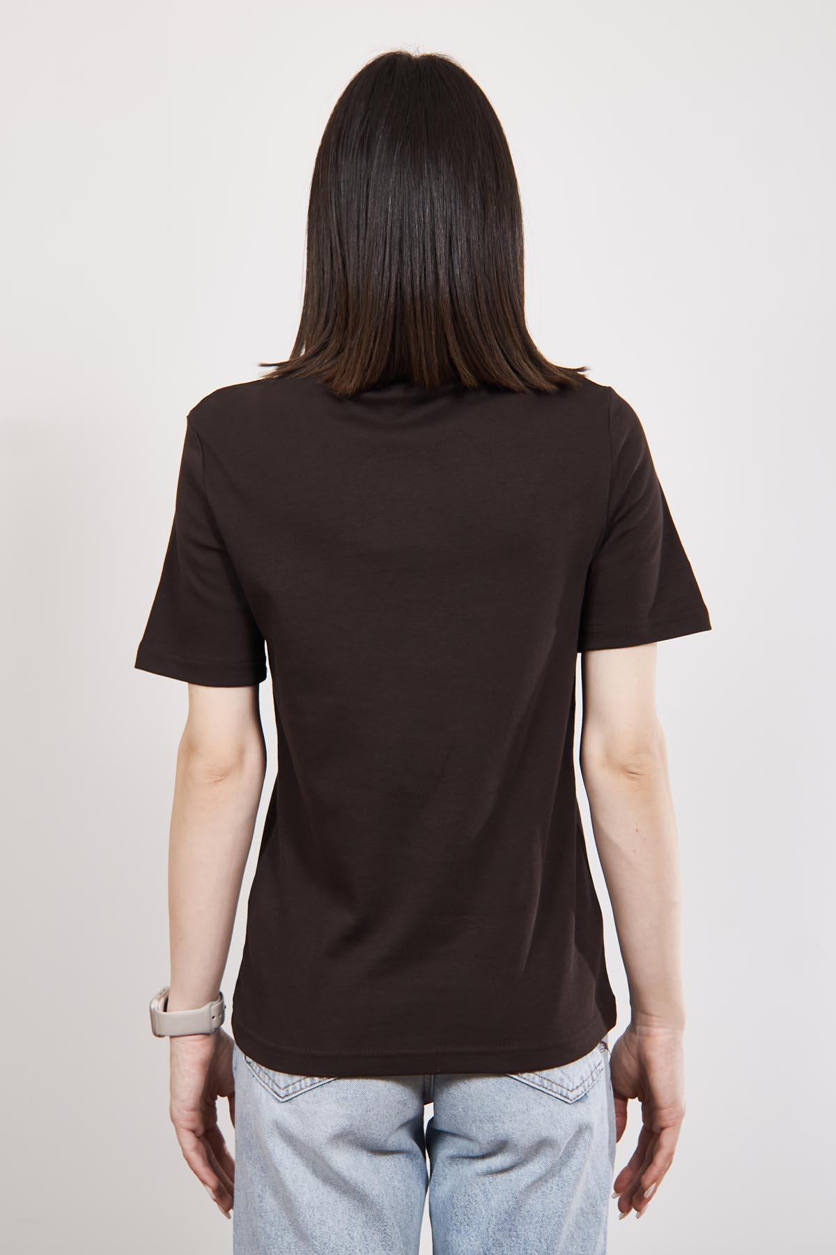 Kahverengi Massi Kısakollu T Shirt