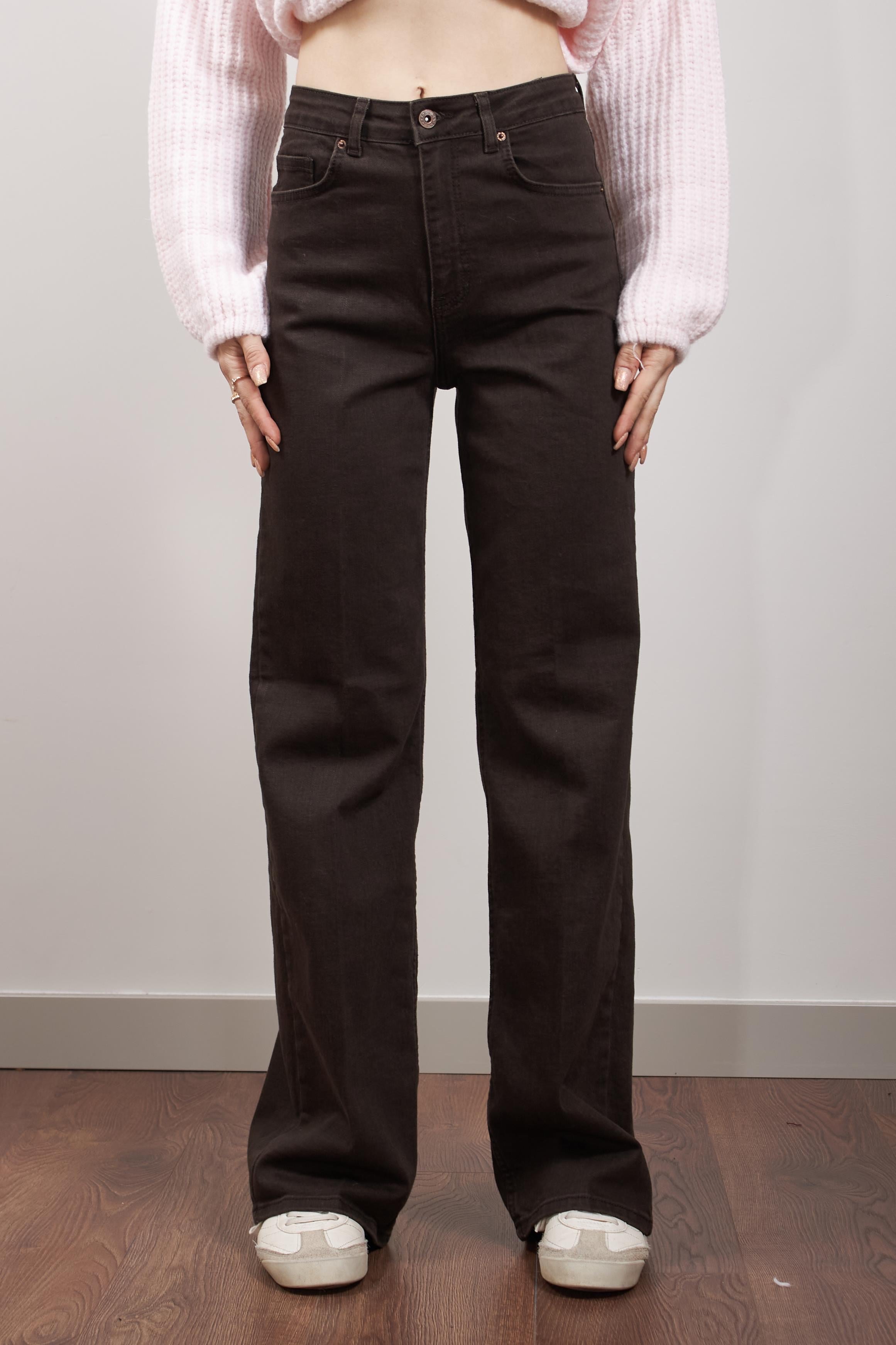 Kahverengi Wideleg Jean